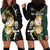 South Africa Protea and New Zealand Hoodie Dress Go All Black-Springboks Rugby with Kente And Maori LT9 - Polynesian Pride