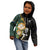 South Africa Protea and New Zealand Kid Hoodie Go All Black-Springboks Rugby with Kente And Maori LT9 - Polynesian Pride