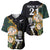 Custom South Africa Protea and New Zealand Baseball Jersey Go All Black-Springboks Rugby with Kente And Maori LT9 - Polynesian Pride