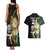 Custom South Africa Protea and New Zealand Couples Matching Tank Maxi Dress And Hawaiian Shirt Go All Black-Springboks Rugby with Kente And Maori LT9 - Polynesian Pride