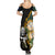 Custom South Africa Protea and New Zealand Summer Maxi Dress Go All Black-Springboks Rugby with Kente And Maori LT9 - Polynesian Pride