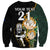 Custom South Africa Protea and New Zealand Sweatshirt Go All Black-Springboks Rugby with Kente And Maori LT9 - Polynesian Pride