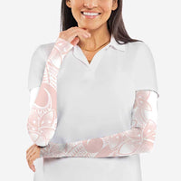 Polynesian Tribal Plumeria Lotu Tamaiti Arm Sleeves Pastel Blush LT9 - Polynesian Pride