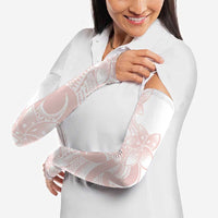 Polynesian Tribal Plumeria Lotu Tamaiti Arm Sleeves Pastel Blush LT9 - Polynesian Pride
