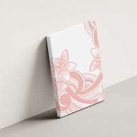 Polynesian Tribal Plumeria Lotu Tamaiti Canvas Wall Art Pastel Blush LT9 - Polynesian Pride