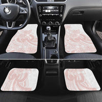 Polynesian Tribal Plumeria Lotu Tamaiti Car Mats Pastel Blush LT9 Set 4pcs Blush - Polynesian Pride