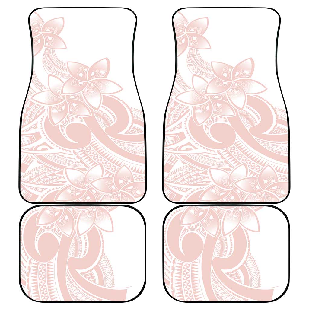 Polynesian Tribal Plumeria Lotu Tamaiti Car Mats Pastel Blush LT9 - Polynesian Pride