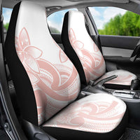 Polynesian Tribal Plumeria Lotu Tamaiti Car Seat Cover Pastel Blush - Polynesian Pride