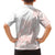 Polynesian Tribal Plumeria Lotu Tamaiti Family Matching Tank Maxi Dress and Hawaiian Shirt Pastel Blush - Polynesian Pride
