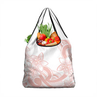 Polynesian Tribal Plumeria Lotu Tamaiti Grocery Bag Pastel Blush LT9 1-pack One Size Blush - Polynesian Pride