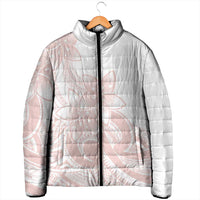 Polynesian Tribal Plumeria Lotu Tamaiti Padded Jacket Pastel Blush LT9 - Polynesian Pride