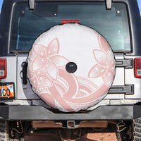 Polynesian Tribal Plumeria Lotu Tamaiti Spare Tire Cover Pastel Blush - Polynesian Pride