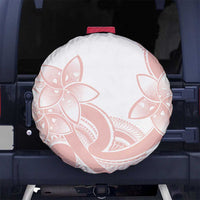 Polynesian Tribal Plumeria Lotu Tamaiti Spare Tire Cover Pastel Blush - Polynesian Pride