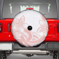 Polynesian Tribal Plumeria Lotu Tamaiti Spare Tire Cover Pastel Blush - Polynesian Pride