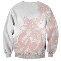 Polynesian Tribal Plumeria Lotu Tamaiti Sweatshirt Pastel Blush LT9 - Polynesian Pride