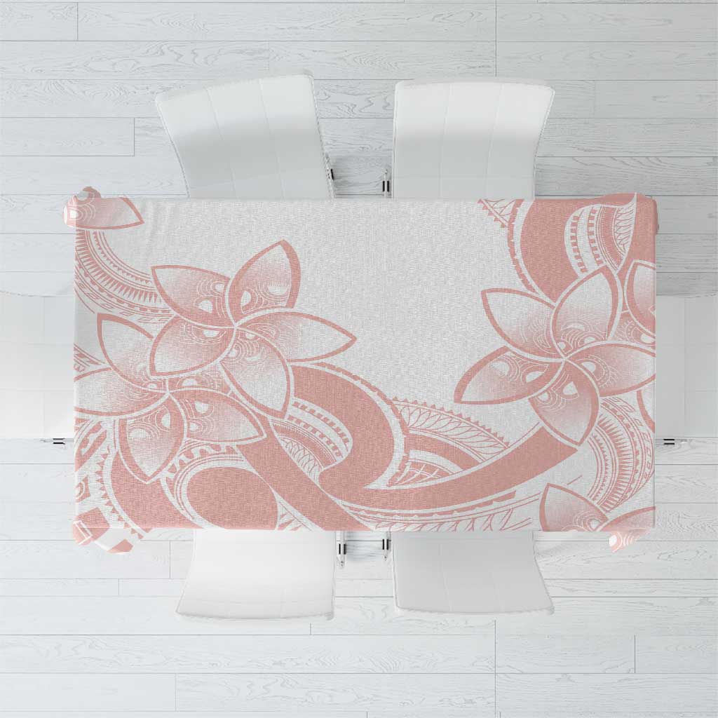 Polynesian Tribal Plumeria Lotu Tamaiti Tablecloth Pastel Blush LT9 Blush - Polynesian Pride