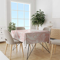 Polynesian Tribal Plumeria Lotu Tamaiti Tablecloth Pastel Blush LT9 - Polynesian Pride