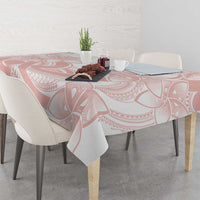 Polynesian Tribal Plumeria Lotu Tamaiti Tablecloth Pastel Blush LT9 - Polynesian Pride