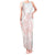 Polynesian Tribal Plumeria Lotu Tamaiti Tank Maxi Dress Pastel Blush - Polynesian Pride