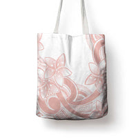 Polynesian Tribal Plumeria Lotu Tamaiti Tote Bag Pastel Blush LT9 - Polynesian Pride