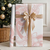 Polynesian Tribal Plumeria Lotu Tamaiti Wrapping Paper Pastel Blush LT9 - Polynesian Pride