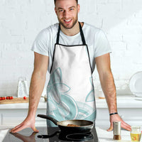 Polynesian Tribal Plumeria Lotu Tamaiti Apron Pastel Cyan - Polynesian Pride