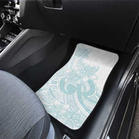 Polynesian Tribal Plumeria Lotu Tamaiti Car Mats Pastel Cyan LT9 - Polynesian Pride