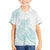 Polynesian Tribal Plumeria Lotu Tamaiti Family Matching Long Sleeve Bodycon Dress and Hawaiian Shirt Pastel Cyan - Polynesian Pride