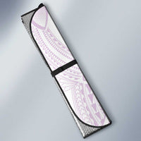 Polynesian Tribal Plumeria Lotu Tamaiti Auto Sun Shade Pastel Mauve - Polynesian Pride
