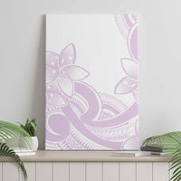 Polynesian Tribal Plumeria Lotu Tamaiti Canvas Wall Art Pastel Mauve LT9 - Polynesian Pride