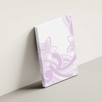 Polynesian Tribal Plumeria Lotu Tamaiti Canvas Wall Art Pastel Mauve LT9 - Polynesian Pride