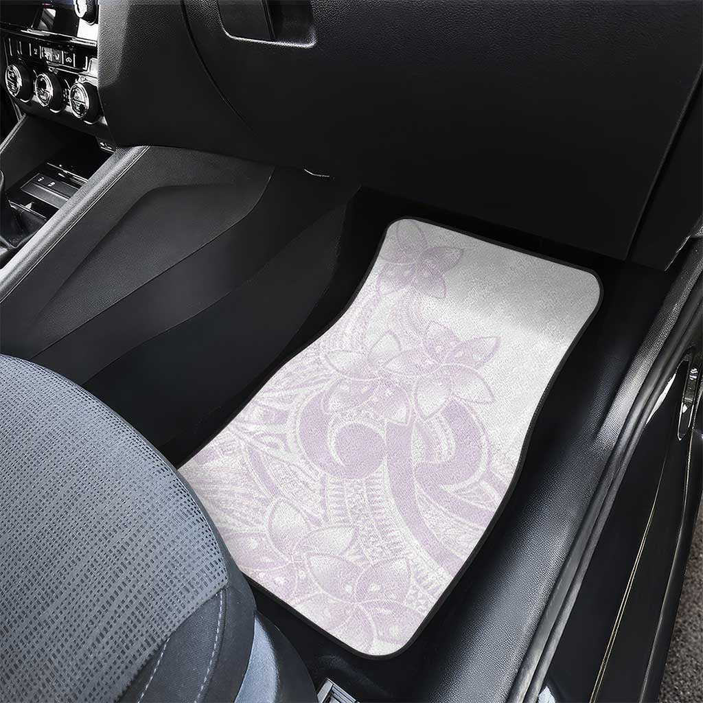 Polynesian Tribal Plumeria Lotu Tamaiti Car Mats Pastel Mauve LT9 - Polynesian Pride