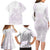 Polynesian Tribal Plumeria Lotu Tamaiti Family Matching Long Sleeve Bodycon Dress and Hawaiian Shirt Pastel Mauve - Polynesian Pride
