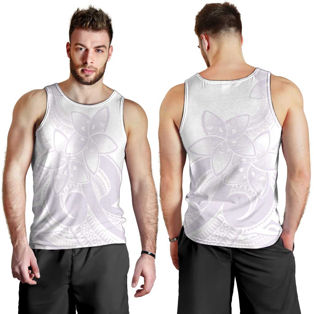 Polynesian Tribal Plumeria Lotu Tamaiti Men Tank Top Pastel Mauve LT9 - Polynesian Pride
