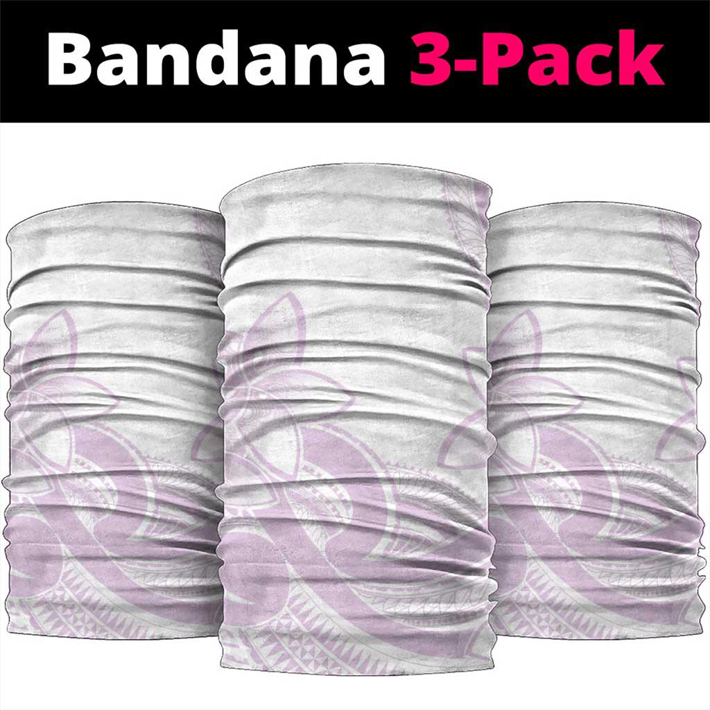 Polynesian Tribal Plumeria Lotu Tamaiti Neck Gaiter Pastel Mauve LT9