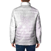 Polynesian Tribal Plumeria Lotu Tamaiti Padded Jacket Pastel Mauve LT9 - Polynesian Pride
