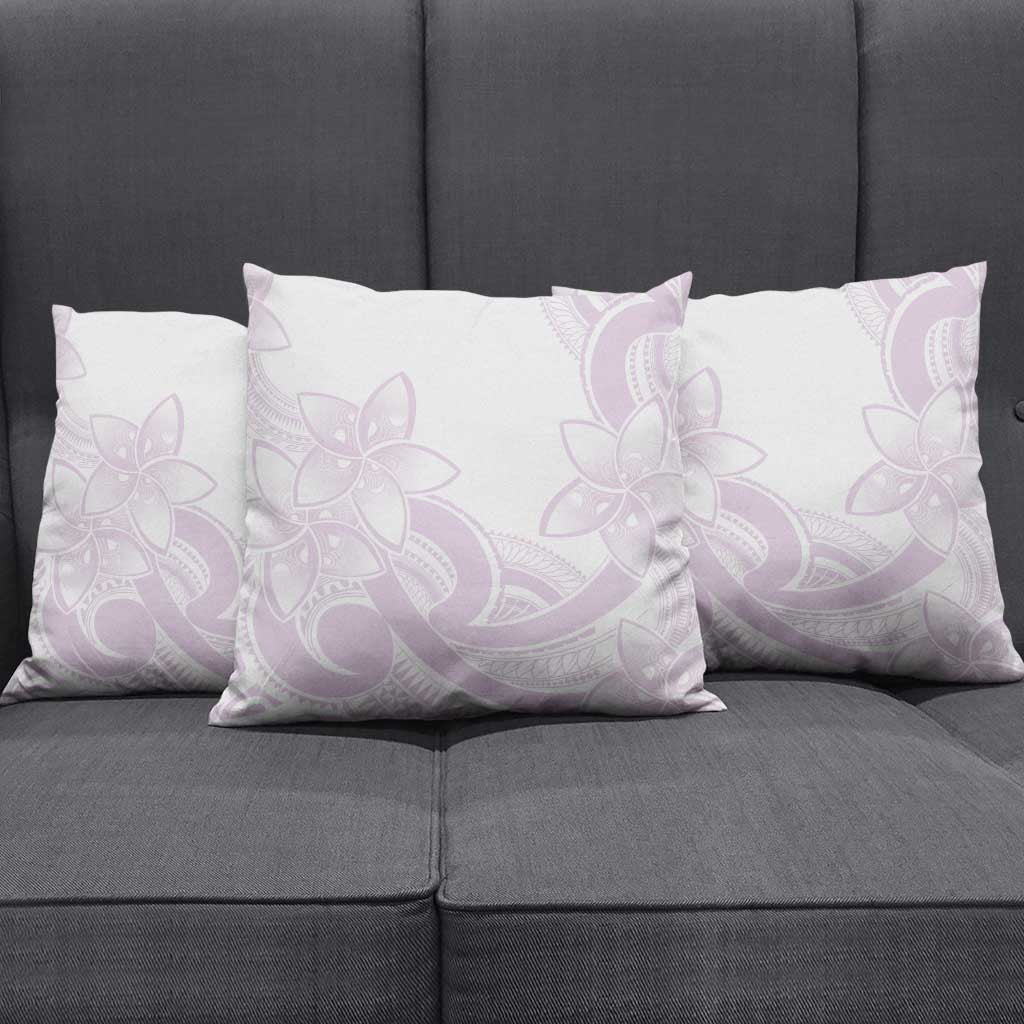 Polynesian Tribal Plumeria Lotu Tamaiti Pillow Cover Pastel Mauve - Polynesian Pride