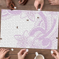 Polynesian Tribal Plumeria Lotu Tamaiti Puzzle Pastel Mauve LT9 - Polynesian Pride