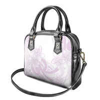 Polynesian Tribal Plumeria Lotu Tamaiti Shoulder Handbag Pastel Mauve - Polynesian Pride