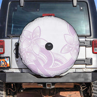 Polynesian Tribal Plumeria Lotu Tamaiti Spare Tire Cover Pastel Mauve - Polynesian Pride