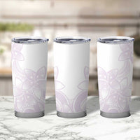 Polynesian Tribal Plumeria Lotu Tamaiti Tumbler Cup Pastel Mauve - Polynesian Pride