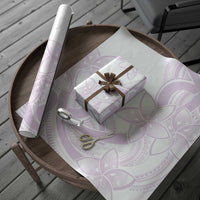 Polynesian Tribal Plumeria Lotu Tamaiti Wrapping Paper Pastel Mauve LT9 - Polynesian Pride