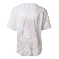 Polynesian Tribal Plumeria Lotu Tamaiti Baseball Jersey Pastel Nude LT9 - Polynesian Pride
