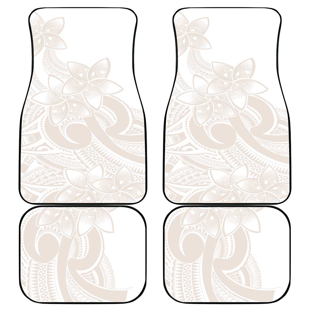 Polynesian Tribal Plumeria Lotu Tamaiti Car Mats Pastel Nude LT9 - Polynesian Pride