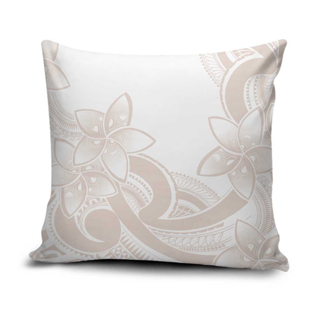 Polynesian Tribal Plumeria Lotu Tamaiti Pillow Cover Pastel Nude - Polynesian Pride