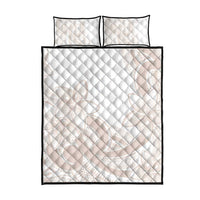 Polynesian Tribal Plumeria Lotu Tamaiti Quilt Bed Set Pastel Nude - Polynesian Pride
