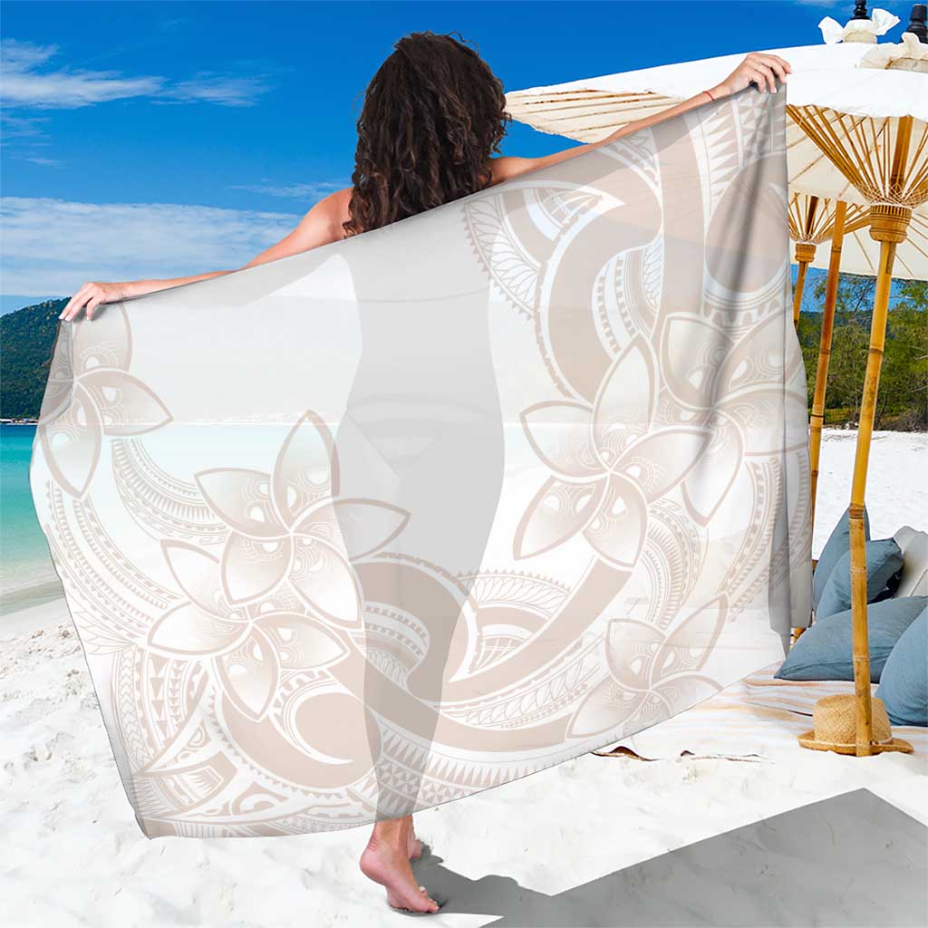 Polynesian Tribal Plumeria Lotu Tamaiti Sarong Pastel Nude - Polynesian Pride