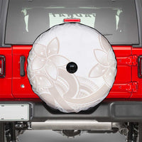 Polynesian Tribal Plumeria Lotu Tamaiti Spare Tire Cover Pastel Nude - Polynesian Pride