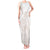Polynesian Tribal Plumeria Lotu Tamaiti Tank Maxi Dress Pastel Nude - Polynesian Pride