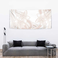 Polynesian Tribal Plumeria Lotu Tamaiti Tapestry Pastel Nude - Polynesian Pride